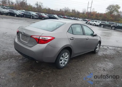 2016 Toyota Corolla Le z USA, uszkodzony, nr VIN 2T1BURHE1GC684249